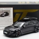 Audi RS6 C8 Avant Mythos Čierna S Karbónovou Strechou Ázijská Edícia GT Spirit 1:18