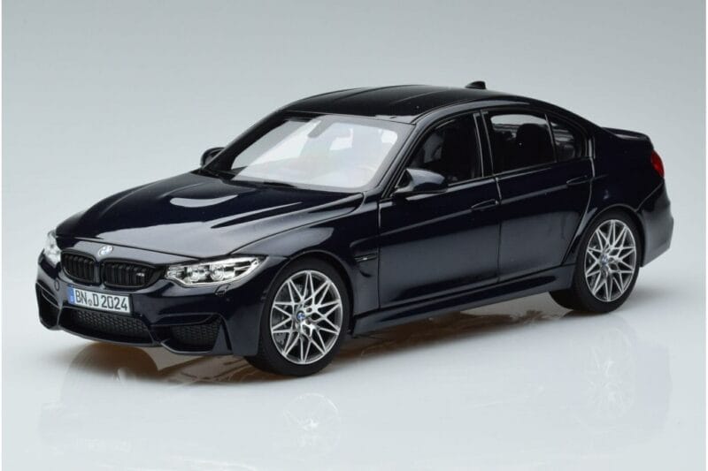BMW M3 F80 Competition Modrá Norev 1:18