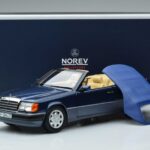 Mercedes 300 CE-24 A124 Kabriolet Nautical Blue Limitovaná Edícia Norev 1:18