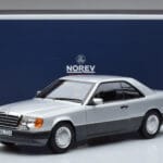 Mercedes 300 CE-24 C124 Kupé Strieborná Norev 1:18