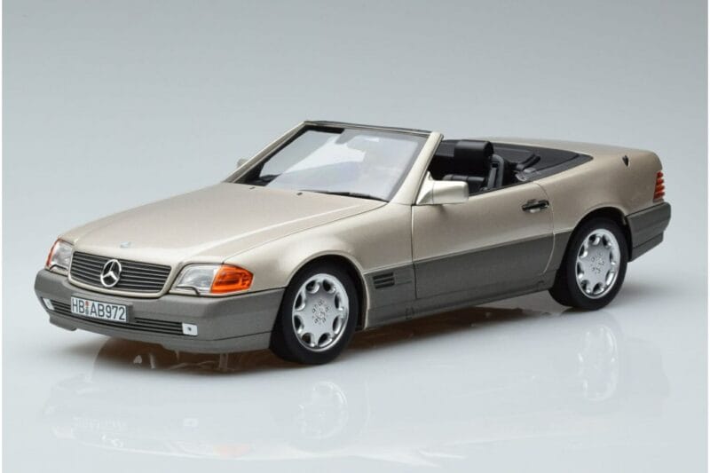 Mercedes 500 SL R129 Dymovo Strieborné Norev 1:18