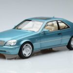 Mercedes Mercedes CL600 C140 Modrý Metalický Norev 1:18 1:18 Kov