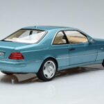Mercedes Mercedes CL600 C140 Modrý Metalický Norev 1:18 1:18 Kov