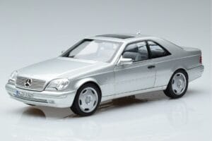 Mercedes CL600 C140 Strieborná Metalická Norev 1:18