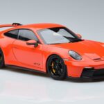 Porsche Porsche 911 992 GT3 Coupe Oranžový Norev 1:18 1:18 Kov