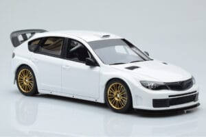 Subaru Impreza WRX STI R205 S Upravenými Dielmi Biely Otto 1:18 OT1037 Živica – obrázok 4 z 6