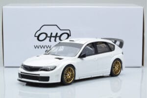 Subaru Impreza WRX STI R205 S Upravenými Dielmi Biely Otto 1:18 OT1037 Živica – obrázok 6 z 6