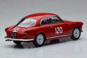 Alfa Romeo Giulietta SV #120 Mille Miglia 1956 Kyosho 1:18 08957A Kov – obrázok 3 z 9