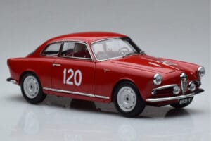 Alfa Romeo Giulietta SV #120 Mille Miglia 1956 Kyosho 1:18 08957A Kov – obrázok 5 z 9