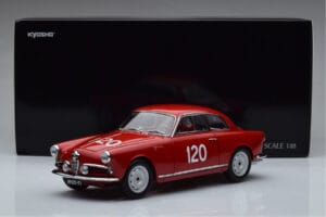 Alfa Romeo Giulietta SV #120 Mille Miglia 1956 Kyosho 1:18 08957A Kov – obrázok 9 z 9