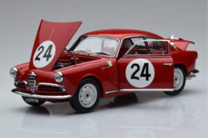 Alfa Romeo Giulietta SV #24 Targa Florio 1958 Kyosho 1:18 08957B Kov – obrázok 2 z 9