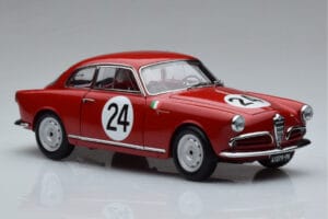 Alfa Romeo Giulietta SV #24 Targa Florio 1958 Kyosho 1:18 08957B Kov – obrázok 5 z 9