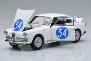 Alfa Romeo Giulietta SV #34 Targa Florio 1960 Kyosho 1:18 08957C Kov – obrázok 2 z 9