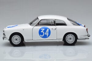 Alfa Romeo Giulietta SV #34 Targa Florio 1960 Kyosho 1:18 08957C Kov – obrázok 4 z 9