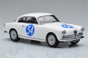 Alfa Romeo Giulietta SV #34 Targa Florio 1960 Kyosho 1:18 08957C Kov – obrázok 5 z 9
