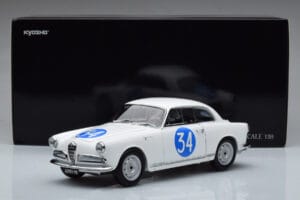 Alfa Romeo Giulietta SV #34 Targa Florio 1960 Kyosho 1:18 08957C Kov – obrázok 9 z 9