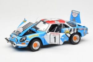 Alpine A110 1600S #1 Nicolas / Vial Winner Tour de Corse 1973 Kyosho 1:18 08485A Kov – obrázok 2 z 8