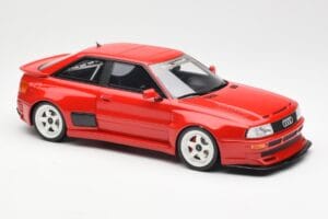Audi 80 B4 Coupe Prior Design RS2 Červený Otto 1:18 OT1068 Živica – obrázok 4 z 6