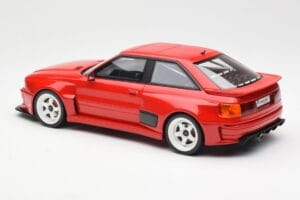 Audi 80 B4 Coupe Prior Design RS2 Červený Otto 1:18 OT1068 Živica – obrázok 5 z 6