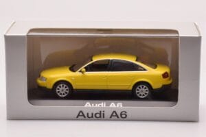 Audi A6 C5 Žltý Minichamps 1:43 IND47004 Kov – obrázok 4 z 4