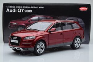 Audi Q7 4L Granátový Červený Kyosho 1:18 09222R Kov – obrázok 8 z 8