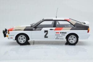 Audi Quattro Audi Sport #1 H. Mikkola / A. Hertz Winners International Swedish Rally 1981 Minichamps 1:18 155811102 Kov – obrázok 3 z 6