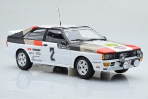Audi Quattro Audi Sport #1 H. Mikkola / A. Hertz Winners International Swedish Rally 1981 Minichamps 1:18 155811102 Kov – obrázok 4 z 6