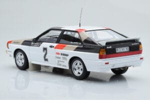 Audi Quattro Audi Sport #1 H. Mikkola / A. Hertz Winners International Swedish Rally 1981 Minichamps 1:18 155811102 Kov – obrázok 5 z 6