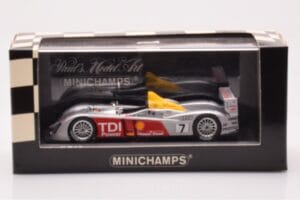 Audi R10 TDI LMP1 #7 R. Capello / T. Kristensen / A. McNish 24 Hours of Le Mans 2006 Minichamps 1:43 400061607 Kov – obrázok 4 z 4