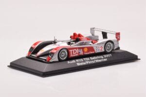 Audi R10 TDI LMP1 #2 F. Biela / E. Pirro / M. Werner 12 Hours of Sebring 2007 Minichamps 1:43 5020700233 Kov – obrázok 2 z 4