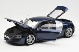 Audi R8 4.2 FSI V8 Modrý Kyosho 1:18 09213BL Kov – obrázok 2 z 8