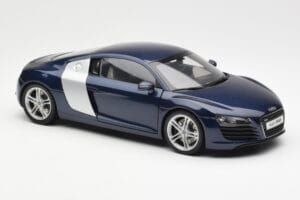 Audi R8 4.2 FSI V8 Modrý Kyosho 1:18 09213BL Kov – obrázok 6 z 8