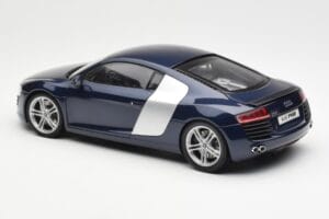 Audi R8 4.2 FSI V8 Modrý Kyosho 1:18 09213BL Kov – obrázok 7 z 8