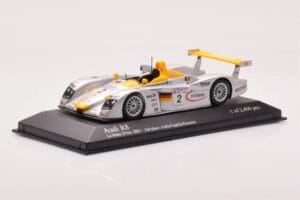 Audi R8 Infineon #2 L. Aiello / R. Capello / Pescatori 2nd Place 24 Hours of Le Mans 2001 Minichamps 1:43 400011202 Kov – obrázok 2 z 4