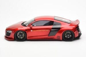 Audi R8 4S Liberty Walk Candy Červený GT Spirit 1:18 GT892 Živica – obrázok 3 z 6