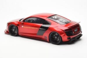 Audi R8 4S Liberty Walk Candy Červený GT Spirit 1:18 GT892 Živica – obrázok 5 z 6