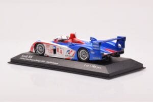 Audi R8 #4 M. Ortelli / J-M. Gounon 1000km Spa 2005 Minichamps 1:43 400051304 Kov – obrázok 3 z 4