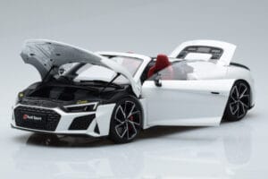 Audi R8 Spyder Performance Biely Kengfai 1:18 VAKF-0351 Kov – obrázok 2 z 11
