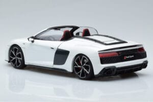 Audi R8 Spyder Performance Biely Kengfai 1:18 VAKF-0351 Kov – obrázok 8 z 11