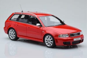 Audi RS4 B5 Avant Červený Otto 1:18 OT1026B Živica – obrázok 4 z 6