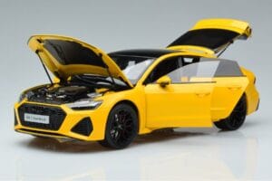 Audi RS7 C8 Sportback Žltý Vossen Rims Limitovaná Edícia Kengfai 1:18 VAKF-0335 Kov – obrázok 2 z 8