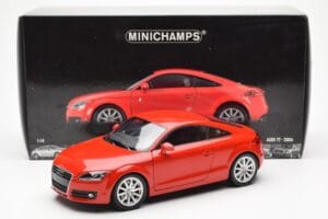 Audi TT 8J Červený Metalíza Minichamps 1:18 100015021 Kov – obrázok 8 z 8