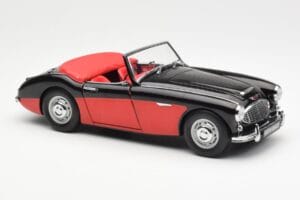 Austin-Healey 3000 Mk I Spider Čierny Červený Kyosho 1:18 08141KR Kov – obrázok 6 z 8