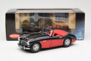 Austin-Healey 3000 Mk I Spider Čierny Červený Kyosho 1:18 08141KR Kov – obrázok 8 z 8