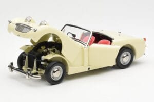 Austin-Healey Sprite Mk I Open Old English Biely Kyosho 1:18 08953EW Kov – obrázok 2 z 8