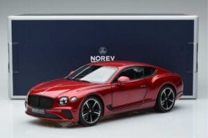 Bentley Continental GT Candy Červený Norev 1:18 182788 Kov – obrázok 7 z 7