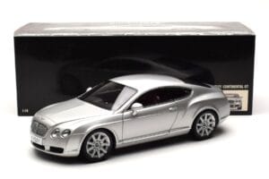 Bentley Continental GT Strieborný Minichamps 1:18 100139021 Kov – obrázok 8 z 8