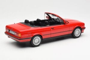 BMW 318i E30 Kabriolet Červený Norev 1:18 183210 Kov – obrázok 2 z 6