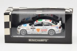 BMW 320si E90 BMW Team Italy Spain #4 A. Zanardi WTCC Brno 3rd Race 2007 Minichamps 1:43 400072604 Kov – obrázok 4 z 4