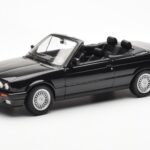 BMW 325i E30 Kabriolet Čierny Metalíza Norev 1:18